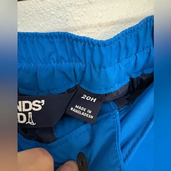 Lands' End Blue Kids Husky Squall Waterproof Insulated Iron Knee Snow Pants 20H - Picture 3 of 14